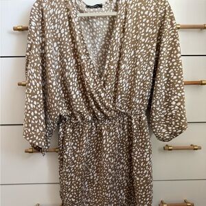 Stylish Brown and White Women's romper